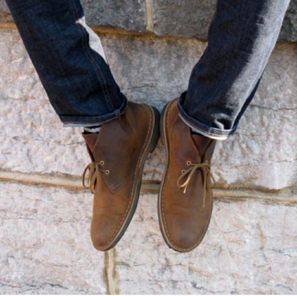 🆕️ Clarks Bushacre 2 Leather Chukka Boots Sz 11 - Picture 3 of 16